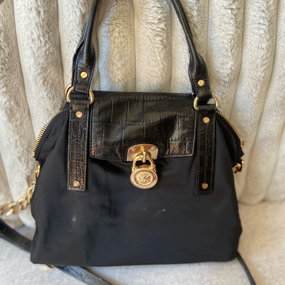 Michael Kors Bag - Black with Gold Hardware - Preowned